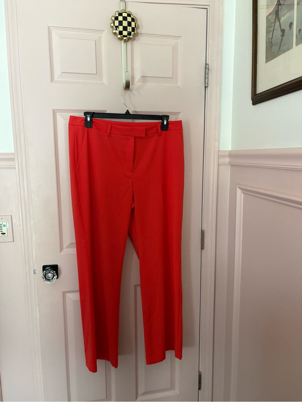 Alex Marie Red Women's Straight-Leg Dress Pants
